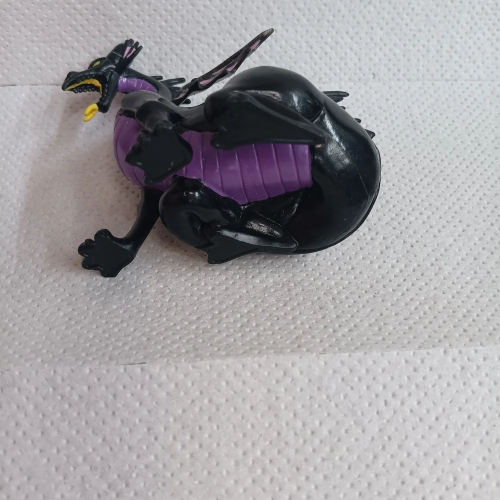 Disney Black and Purple Dragon Plush Toy